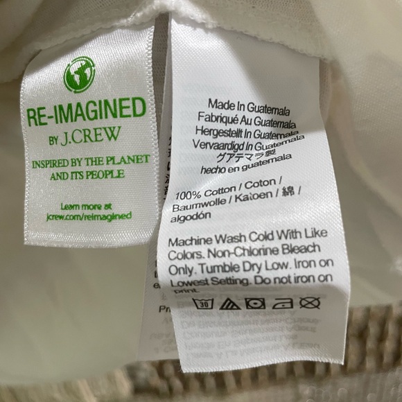 🤍💜💚🩷 NWT J Crew brushstroke watercolor heart print tee shirt sz S - Picture 4 of 6